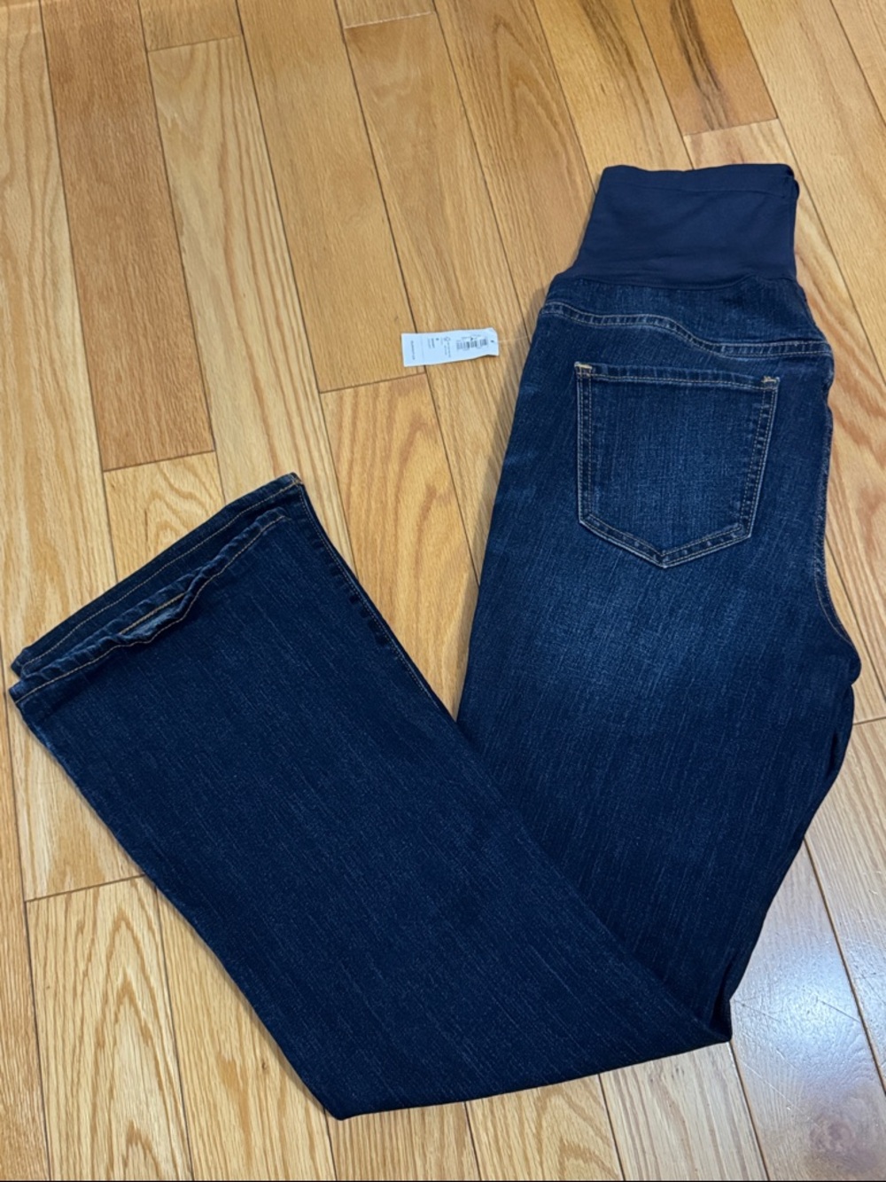 Old Navy | NEW: Maternity Full Panel Dark Wash Short Bootcut Jeans - Size 8